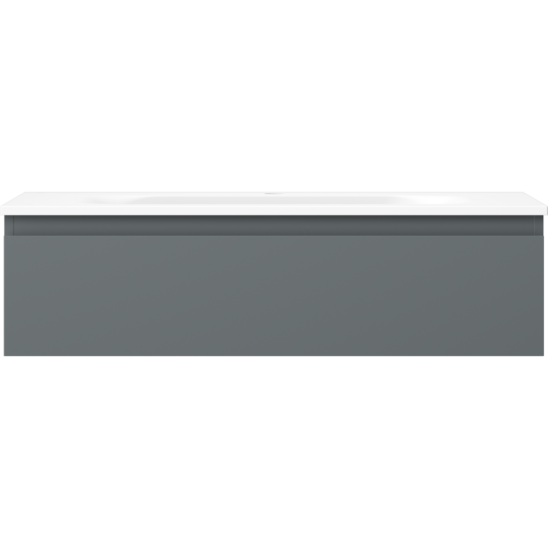 Mexen Orio badkamerkast 90 cm met wastafel Vela, 1 lade, grafiet mat/wit mat - 91A10-09023-1-BF66-W23M01