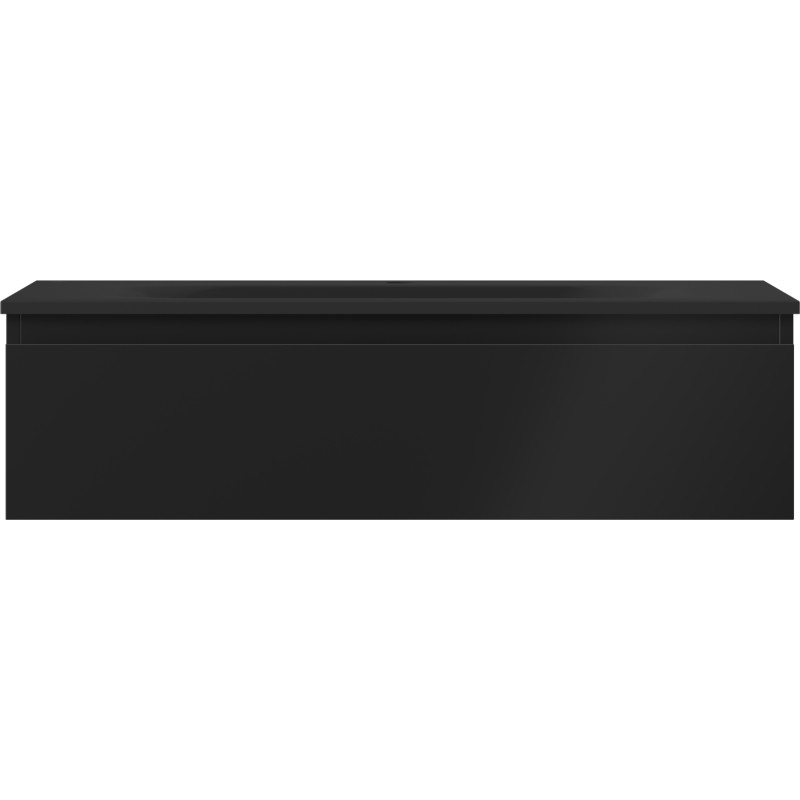 Mexen Orio szafka łazienkowa 90 cm z umywalką Vela, 1 szuflada, czarna mat - 91A10-09023-1-BF71-W23M71