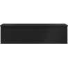 Mexen Orio Badezimmerschrank 90 cm mit Waschbecken Vela, 1 Schublade, schwarz matt - 91A10-09023-1-BF71-W23M71
