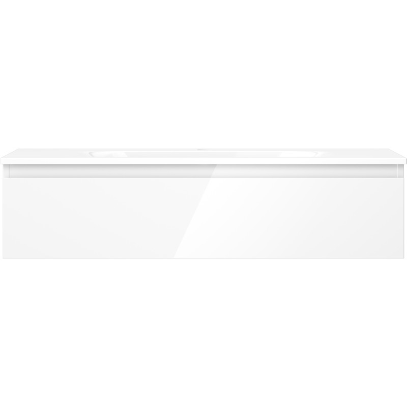 Mexen Orio vannitoakapp 100 cm valamu Vela, 1 sahtel, valge läige - 91A10-10023-1-BF00-W23M00