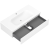 Mexen Orio meuble de salle de bains 100 cm avec lavabo Vela, 1 tiroir, blanc mat - 91A10-10023-1-BF01-W23M01