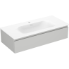 Mexen Orio meuble de salle de bain 100 cm avec lavabo Vela, 1 tiroir, gris mat/blanc mat - 91A10-10023-1-BF62-W23M01