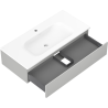 Mexen Orio armadietto da bagno 100 cm con lavabo Vela, 1 cassetto, grigio opaco/bianco opaco - 91A10-10023-1-BF62-W23M01