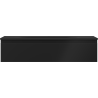 Mexen Orio Badezimmerunterschrank 100 cm mit Waschbecken Vela, 1 Schublade, schwarz matt - 91A10-10023-1-BF71-W23M71