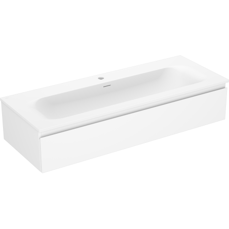 Mexen Orio badkamerkast 120 cm met wastafel Vela, 1 lade, witte mat - 91A10-12023-1-BF01-W23M01