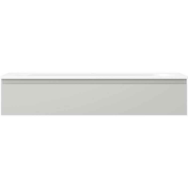 Mexen Orio vannitoakapp 120 cm koos valamuga Vela, 1 sahtel, hall matt/valge matt - 91A10-12023-1-BF62-W23M01