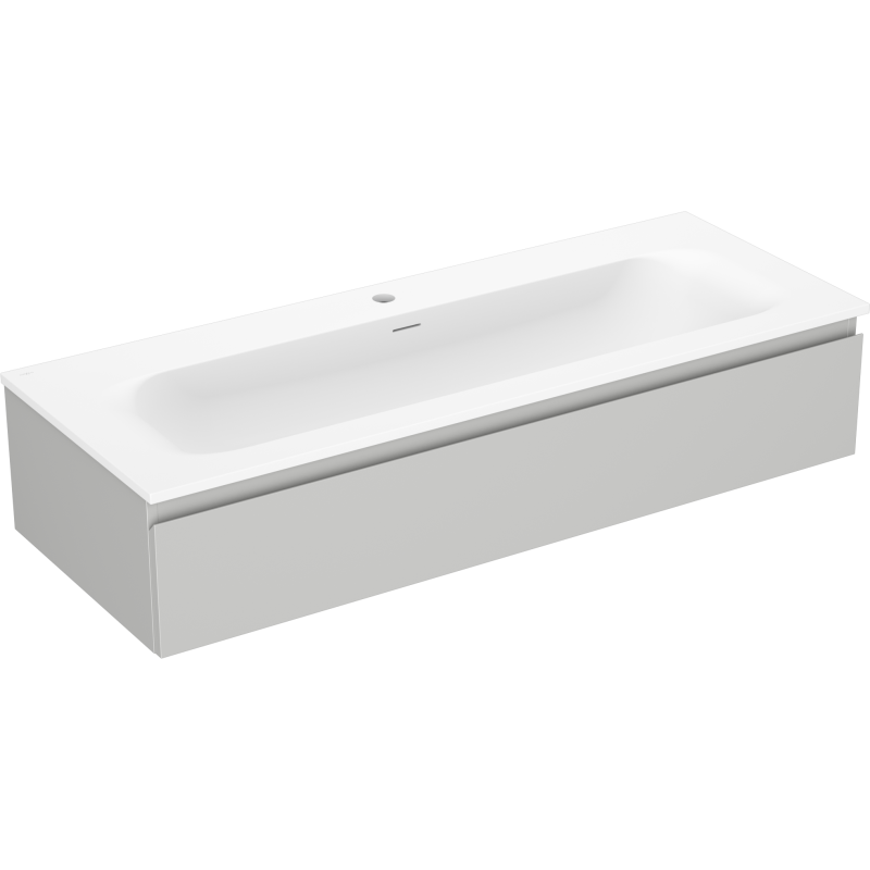 Mexen Orio meuble de salle de bain 120 cm avec lavabo Vela, 1 tiroir, gris mat/blanc mat - 91A10-12023-1-BF62-W23M01