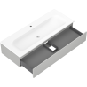 Mexen Orio mueble de baño 120 cm con lavabo Vela, 1 cajón, gris mate/blanco mate - 91A10-12023-1-BF62-W23M01