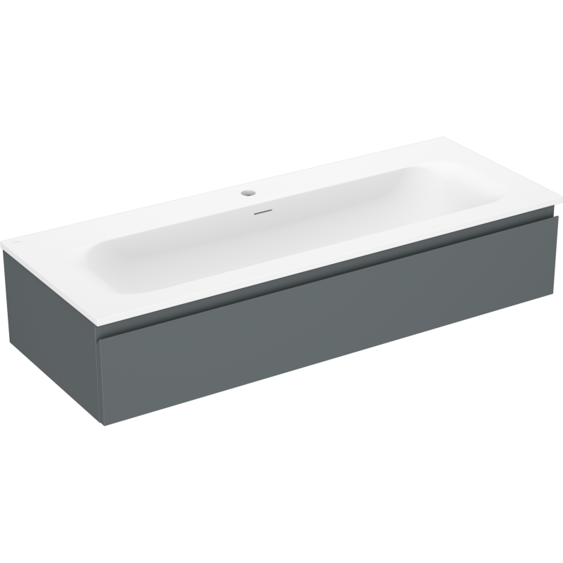 Mexen Orio armadietto bagno 120 cm con lavabo Vela, 1 cassetto, grafite opaco/bianco opaco - 91A10-12023-1-BF66-W23M01