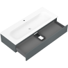 Mexen Orio armadietto bagno 120 cm con lavabo Vela, 1 cassetto, grafite opaco/bianco opaco - 91A10-12023-1-BF66-W23M01