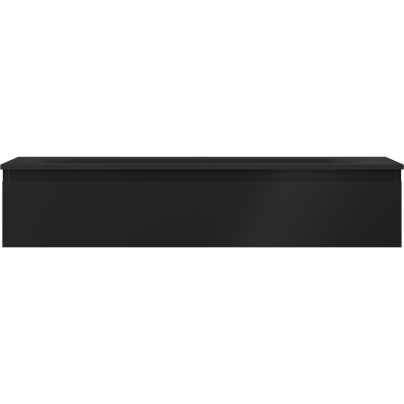 Mexen Orio badkamerkast 120 cm met wastafel Vela, 1 lade, zwart mat - 91A10-12023-1-BF71-W23M71
