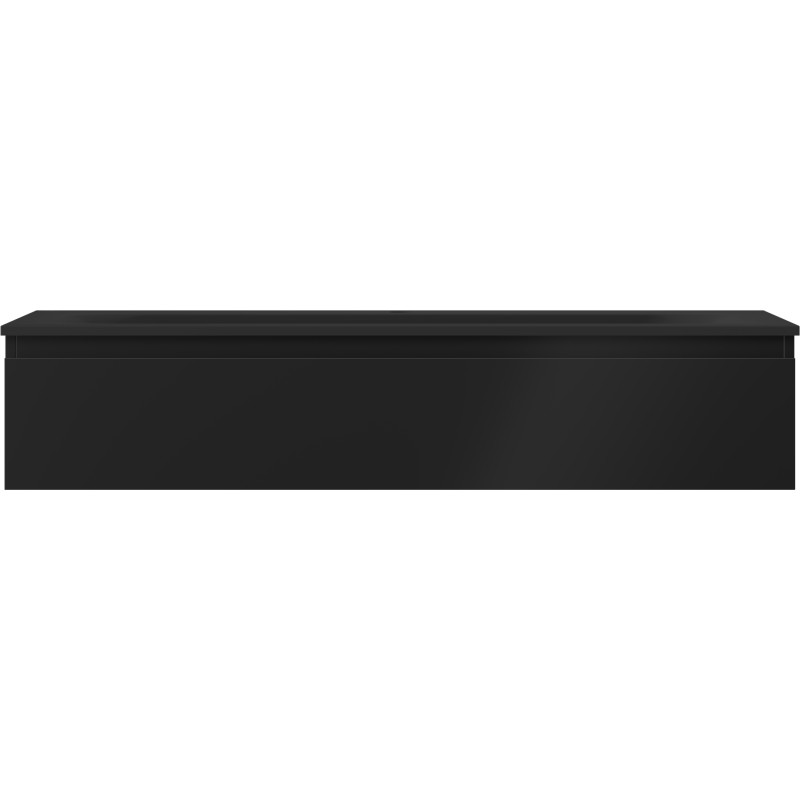 Mexen Orio szafka łazienkowa 120 cm z umywalką Vela, 1 szuflada, czarna mat - 91A10-12023-1-BF71-W23M71