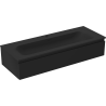 Mexen Orio meuble de salle de bain 120 cm avec lavabo Vela, 1 tiroir, noir mat - 91A10-12023-1-BF71-W23M71