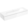 Mexen Orio badkamerkast 140 cm met wastafel Vela, 1 lade, glanzend wit - 91A10-14023-1-BF00-W23M00
