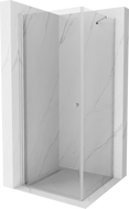 Mexen Pretoria cabina doccia battente 80 x 80 cm, trasparente, cromo - 852-080-080-01-00