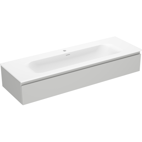 Mexen Orio meuble de salle de bain 140 cm avec lavabo Vela, 1 tiroir, gris mat/blanc mat - 91A10-14023-1-BF62-W23M01