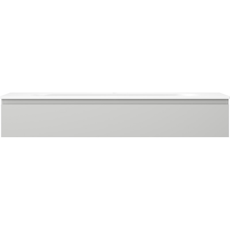 Mexen Orio vannitoakapp 140 cm koos Vela valamu, 1 sahtel, hall matt/valge matt - 91A10-14023-1-BF62-W23M01