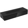 Mexen Orio armario de baño de 140 cm con lavabo Vela, 1 cajón, brillo negro/mate negro - 91A10-14023-1-BF70-W23M71