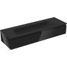 Mexen Orio bathroom cabinet 140 cm with Vela sink, 1 drawer, black gloss/black matte - 91A10-14023-1-BF70-W23M71