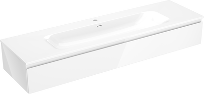 Mexen Orio 160 cm vannitoakapi Vela valamu, 1 sahtel, valge läige - 91A10-16023-1-BF00-W23M00