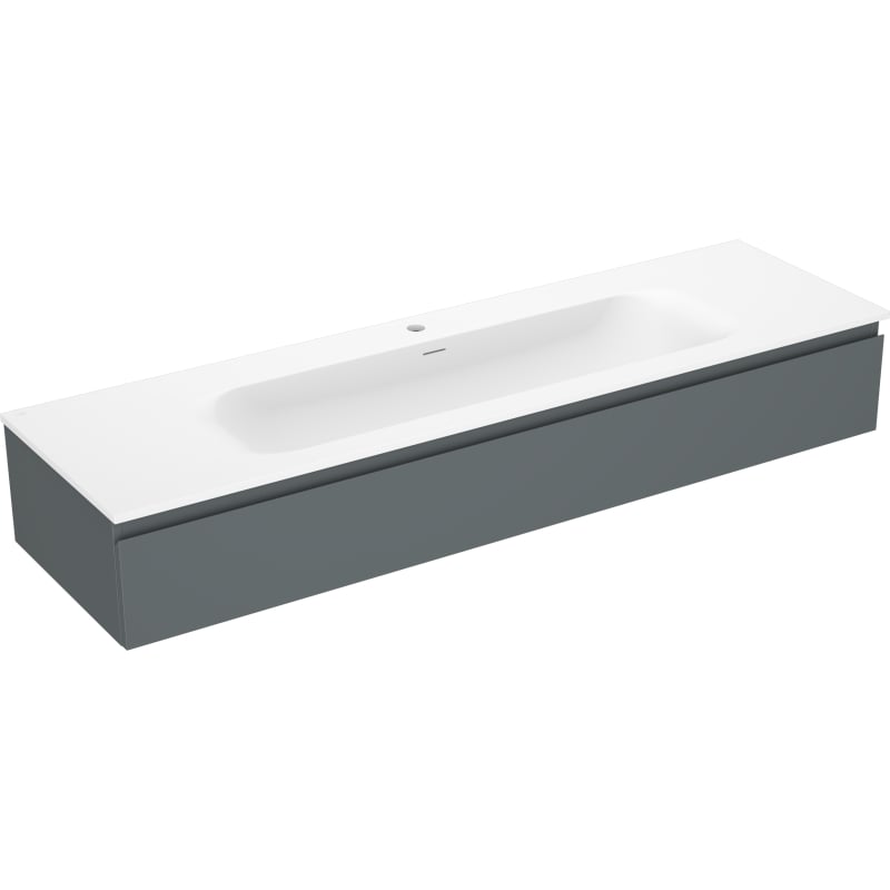 Mexen Orio vannitoakapp 160 cm valamu Vela, 1 sahtel, grafiit matt/valge matt - 91A10-16023-1-BF66-W23M01