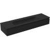Mexen Orio badkamerkast 160 cm met wastafel Vela, 1 lade, zwarte mat - 91A10-16023-1-BF71-W23M71