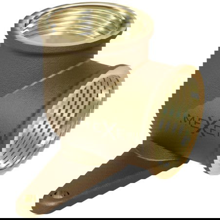 Mexen BRASS gomito in ottone, a parete con supporto 1/2 GW x 1/2 GW - W97408-1212