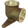 Mexen BRASS coude en laiton, mural avec plaque 1/2 GW x 1/2 GW - W97408-1212