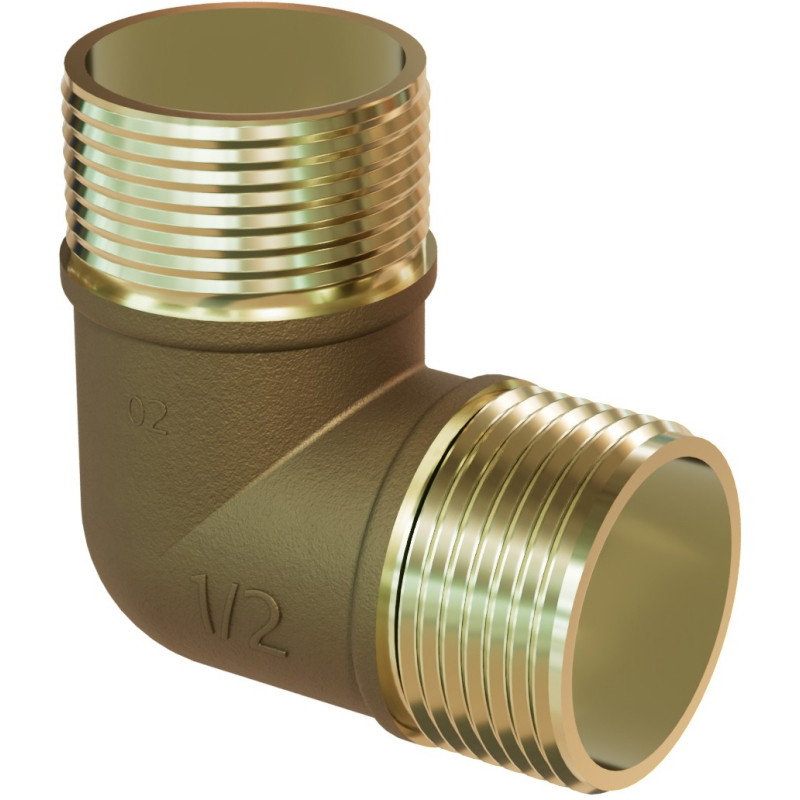 Mexen BRASS messingist põlv 1/2 GZ x 1/2 GZ - W97409-1212