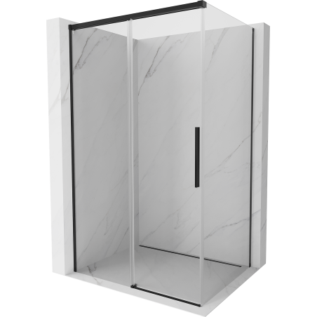 Mexen Rox douchecabine schuifdeur 160 x 95 cm, transparant, zwart - 8C2-160-095-70-00