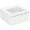 Mexen Rivel vannitoakapp 50 cm valamuga Otis, 1 sahtel, sooneline, valge matt - 91A20-05023-1-BF01-W18M01