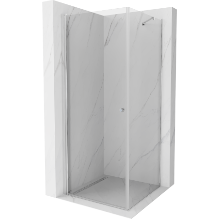 Mexen Pretoria schwenkbare Duschkabine 90 x 90 cm, transparent, Chrom - 852-090-090-01-00