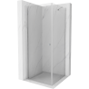 Mexen Pretoria draaibare douchecabine 90 x 90 cm, transparant, chroom - 852-090-090-01-00