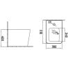 Mexen Cube bidet stojący, biały - 36925000
