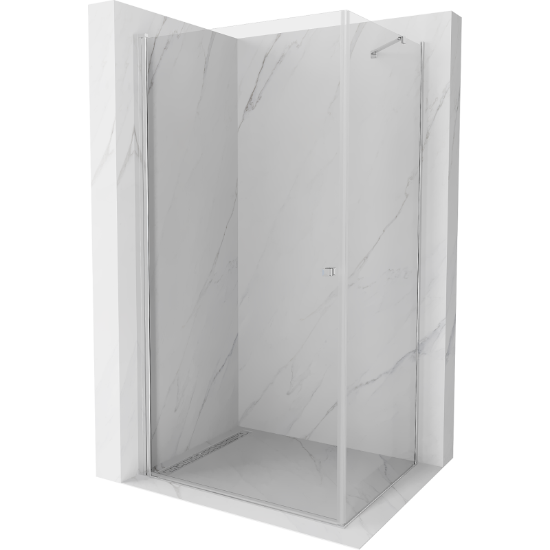 Mexen Pretoria cabine de douche à charnière 90 x 100 cm, transparent, chrome - 852-090-100-01-00