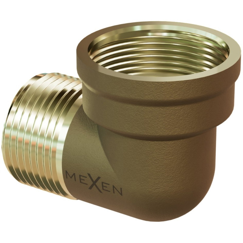 Mexen BRASS messingist põlv 6/4 GZ x 6/4 GW - W97410-6464