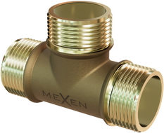 Mexen BRASS Messing-T-Stück 1/2 AG x 1/2 AG x 1/2 AG - W97411-121212