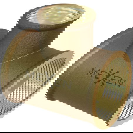 Mexen BRASS messing T-stuk 1/2 GW x 3/4 GW x 1/2 GW - W97412-123412