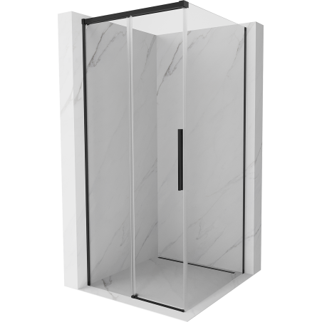 Mexen Rox Duschkabine zum Schieben 110 x 110 cm, transparent, schwarz - 8C2-110-110-70-00