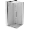 Mexen Rox Duschkabine zum Schieben 110 x 110 cm, transparent, schwarz - 8C2-110-110-70-00