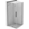 Mexen Rox sliding shower enclosure 120 x 120 cm, transparent, black - 8C2-120-120-70-00