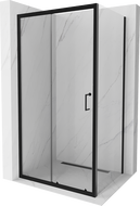 Mexen Apia sliding shower enclosure 90 x 70 cm, transparent, black - 840-090-070-70-00