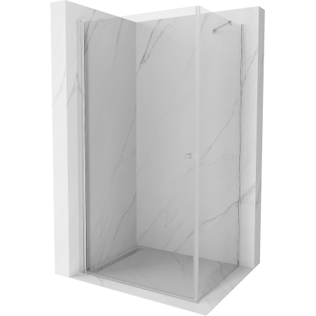 Mexen Pretoria zakretni tuš kabina 100 x 80 cm, prozirna, krom - 852-100-080-01-00