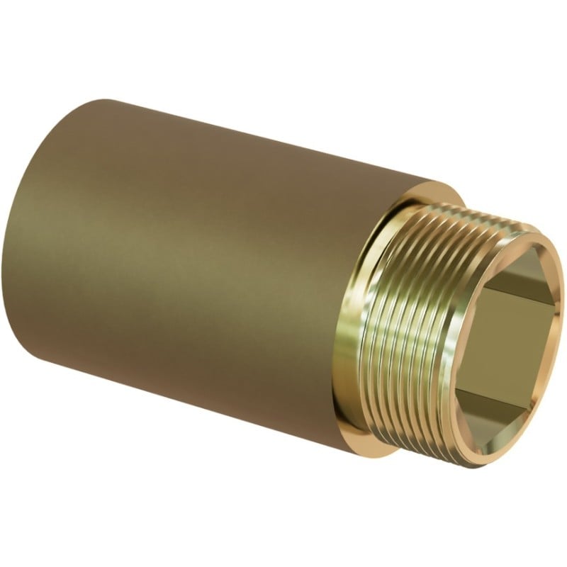 Mexen BRASS round brass extension 1/2 FF x 1/2 MF, 100 mm - W97415-1212-100