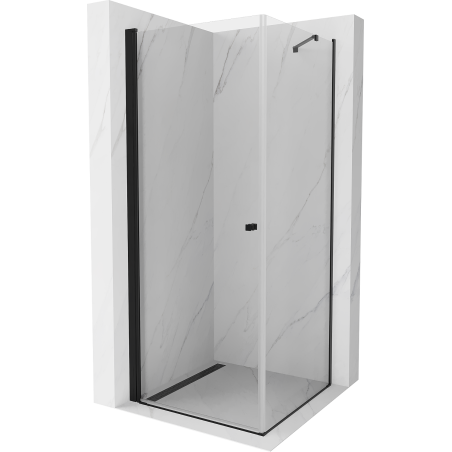 Mexen Pretoria cabine de douche à charnière 70 x 70 cm, transparent, noir - 852-070-070-70-00