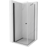 Mexen Pretoria cabine de douche pivotante 70 x 70 cm, transparente, noire - 852-070-070-70-00