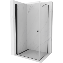 Mexen Pretoria kabina prysznicowa uchylna 70 x 90 cm, transparent, czarna - 852-070-090-70-00