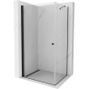 Mexen Pretoria kabina prysznicowa uchylna 80 x 70 cm, transparent, czarna - 852-080-070-70-00