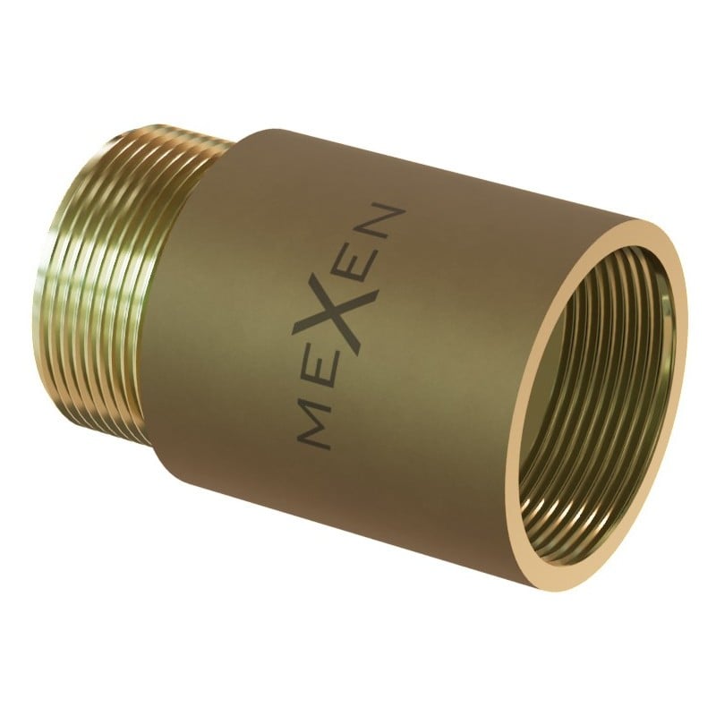 Mexen BRASS przedłużka okrągła redukcyjna mosiężna 1/2 GW x 3/8 GZ, 10 mm - W97416-1238-10