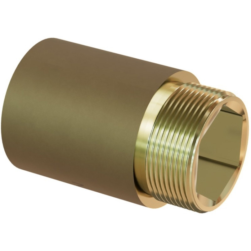 Mexen BRASS extensión redonda reductora de latón 1/2 GW x 3/8 GZ, 10 mm - W97416-1238-10